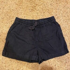 J. Crew linen-blend casual black shorts